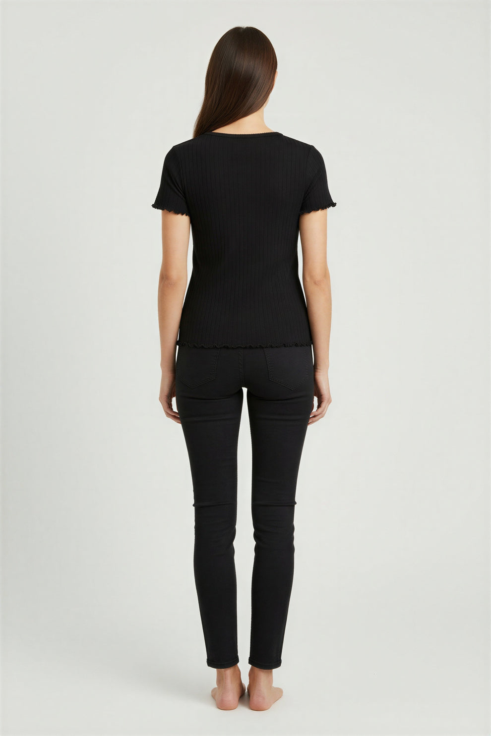 Kopenhaken Soft Tee Black - simple full back