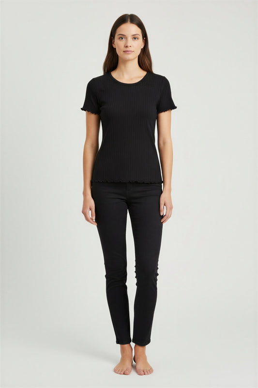 Kopenhaken Soft Tee Black - simple full front