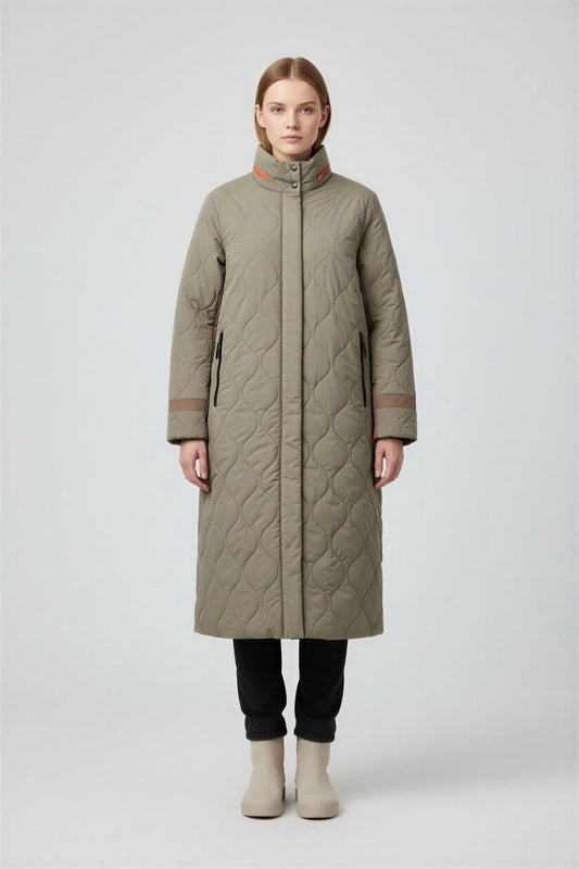 Kopenhaken Tessa Jakke Vetiver - simple full front