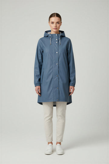 Kopenhaken W Støvregn PU Jakke Blue Stone