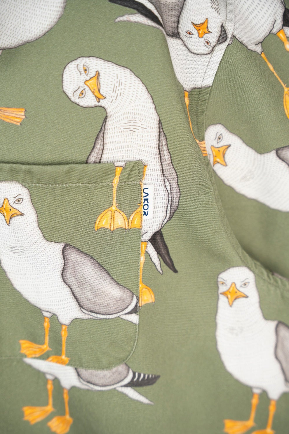 Lakor M Flipping The Bird Short Sleeve Shirt Seaspray