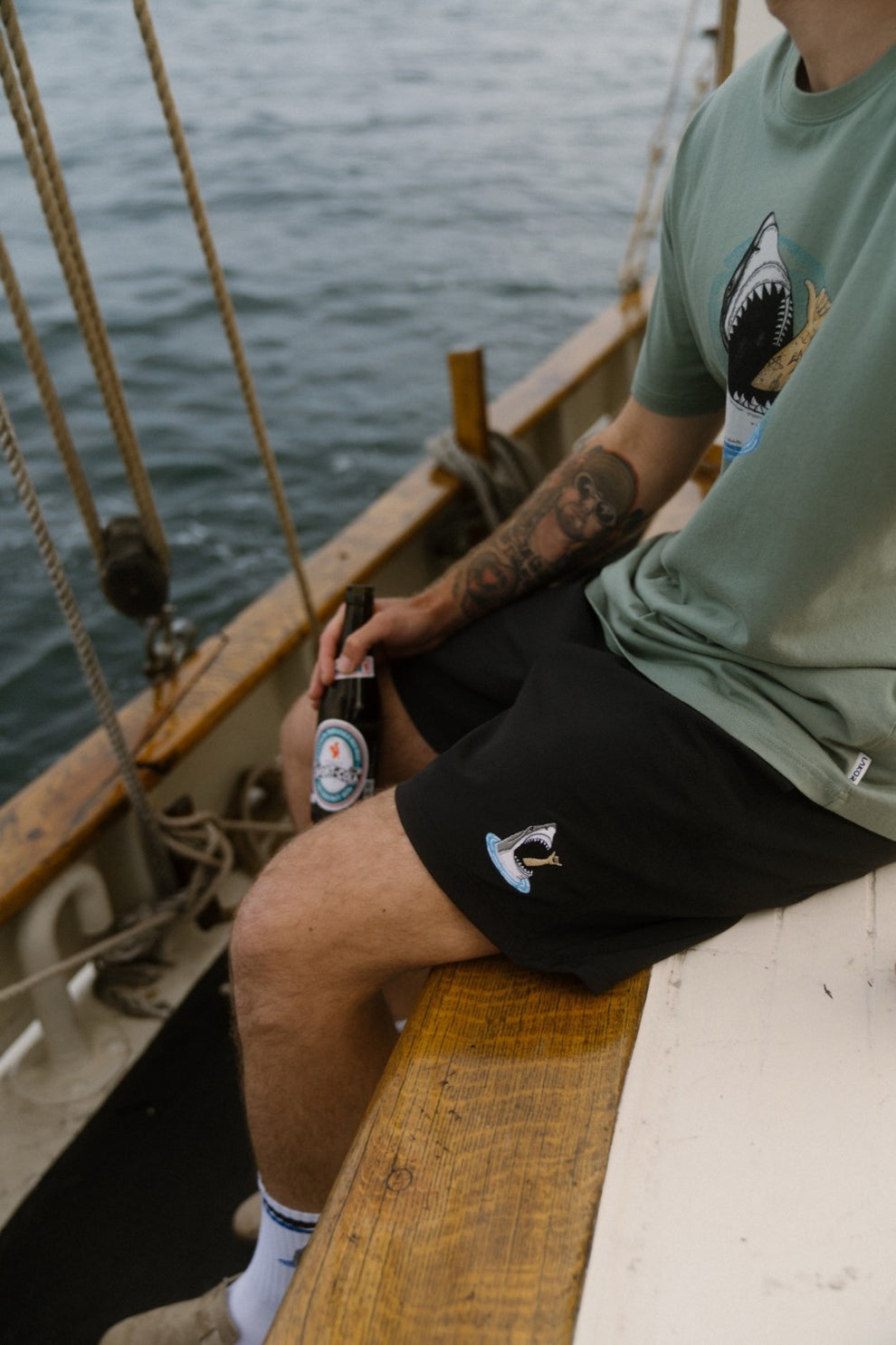Lakor M Mini Shark Shaka Swim Shorts Moonless Night