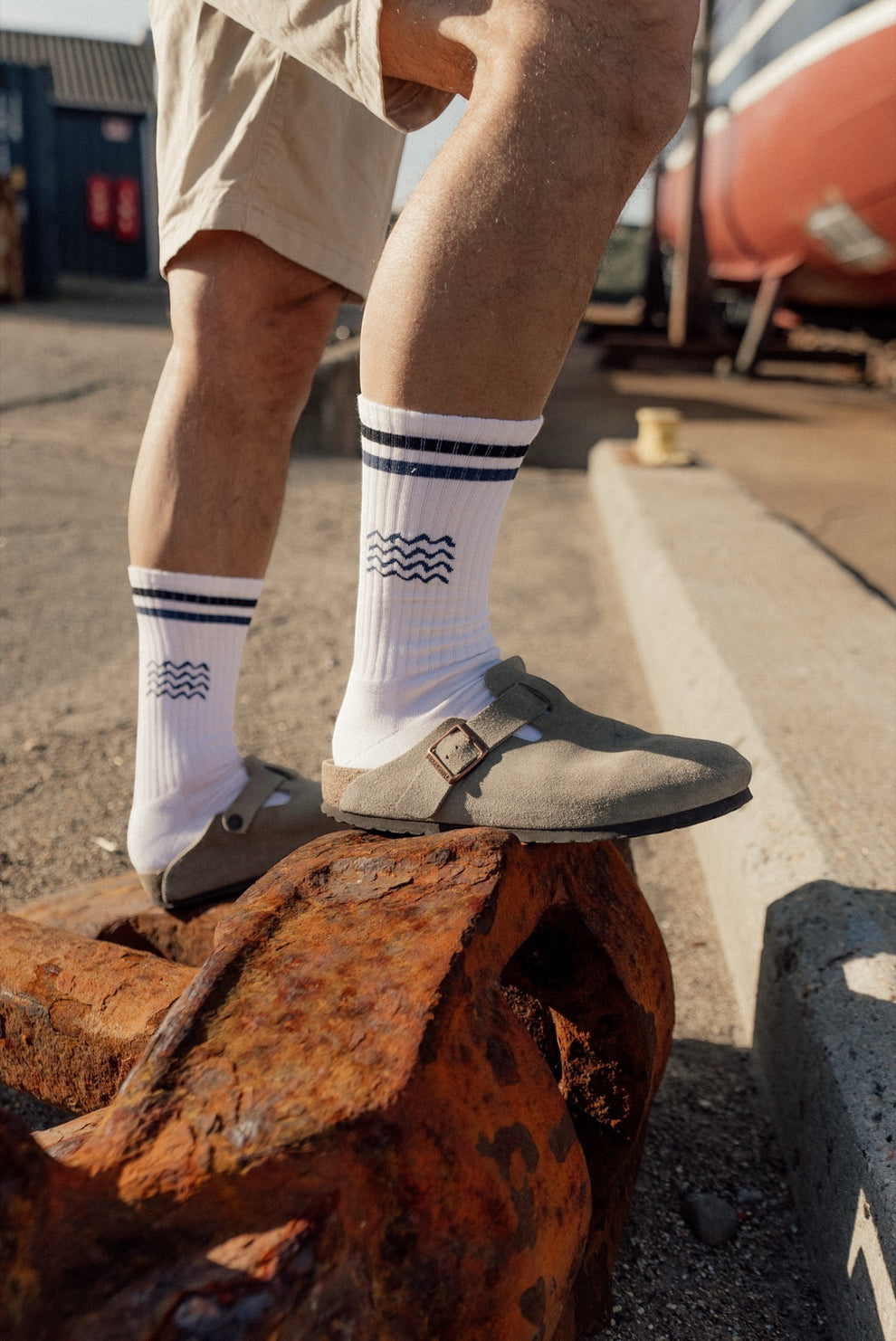 Lakor U Seaway Tennis Socks White