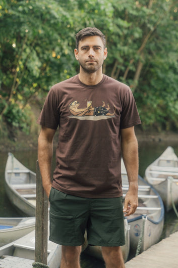 Lakor Otter Vacation T-shirt Chicory Coffee