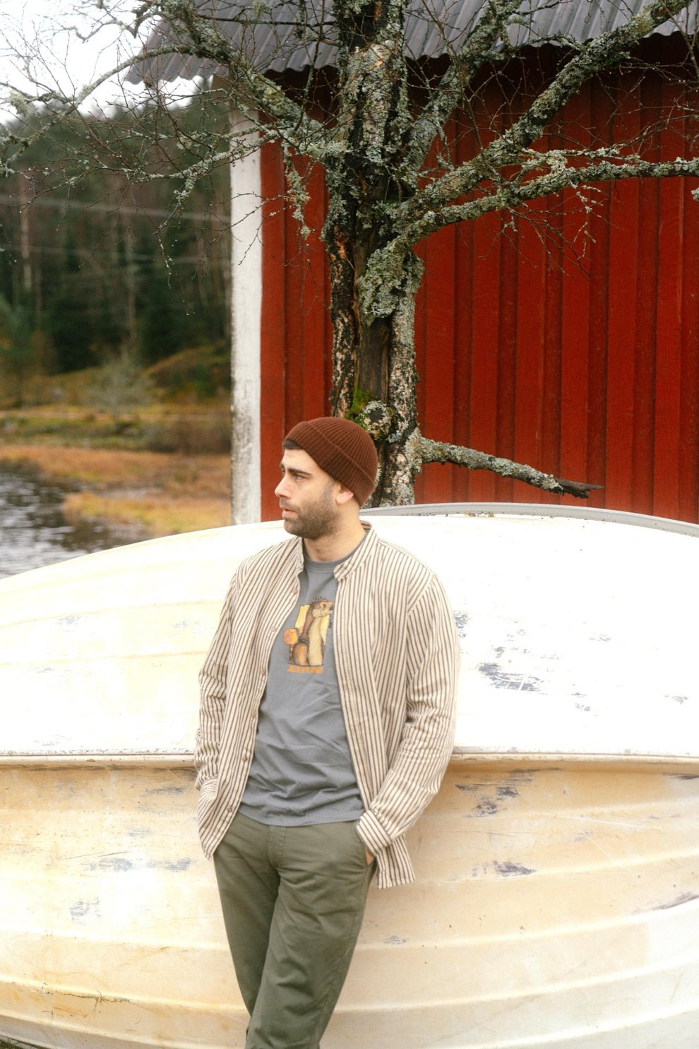 Lakor Kløvedal Shirt Blueberry/White Pepper