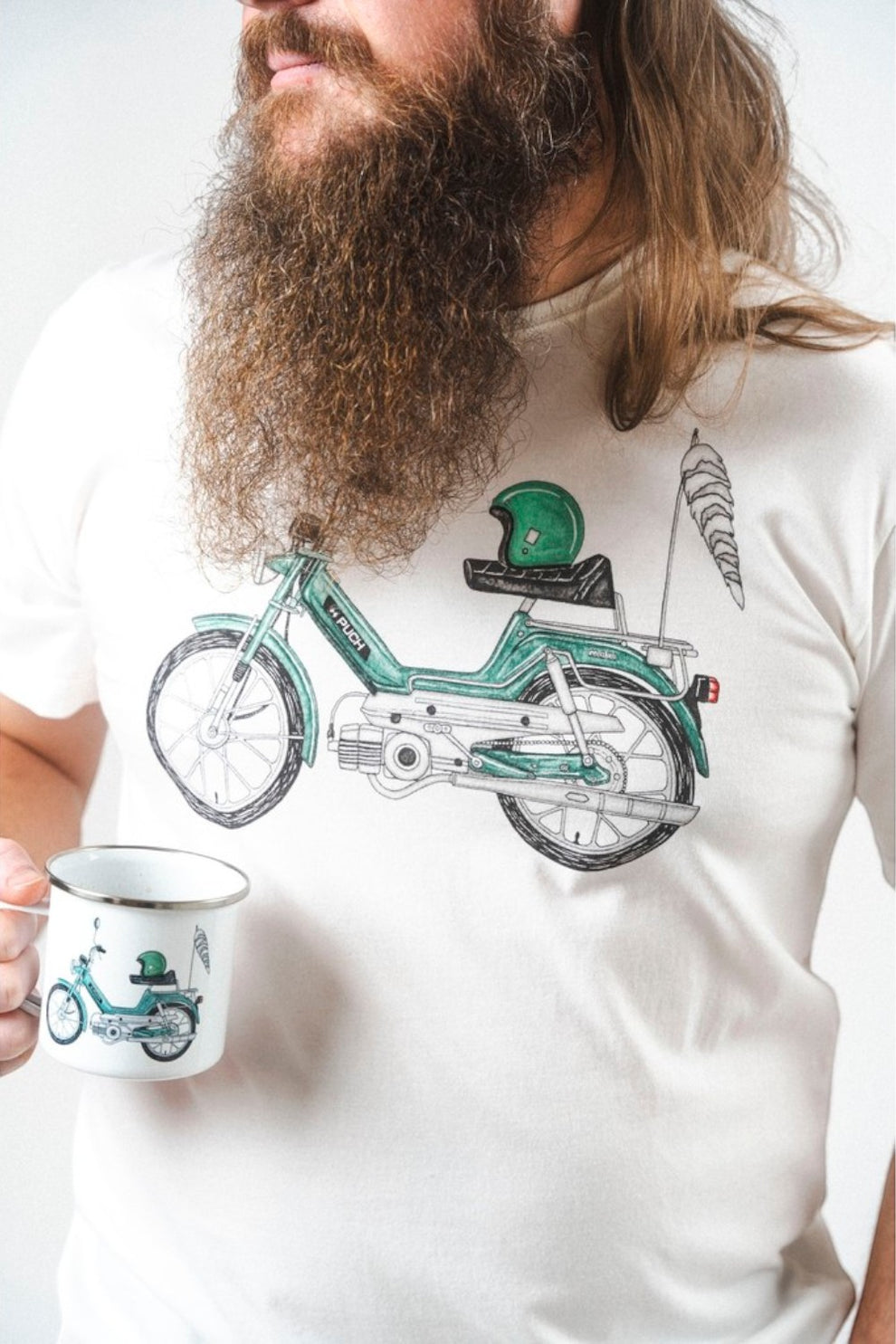 Lakor U Forest Maxi T-shirt Star White