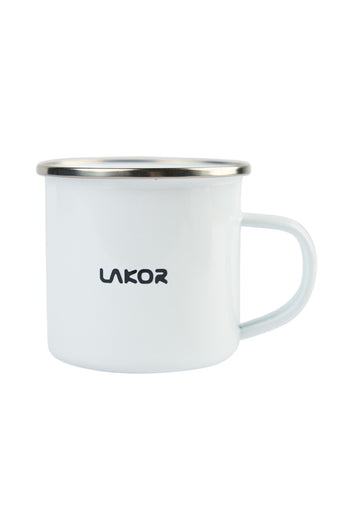 Lakor Sea Parrot Surfer Enamel Mug White