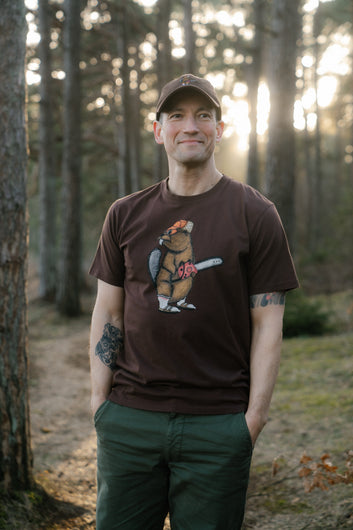 Lakor Lazy Lumber T-Shirt Chicory Coffee