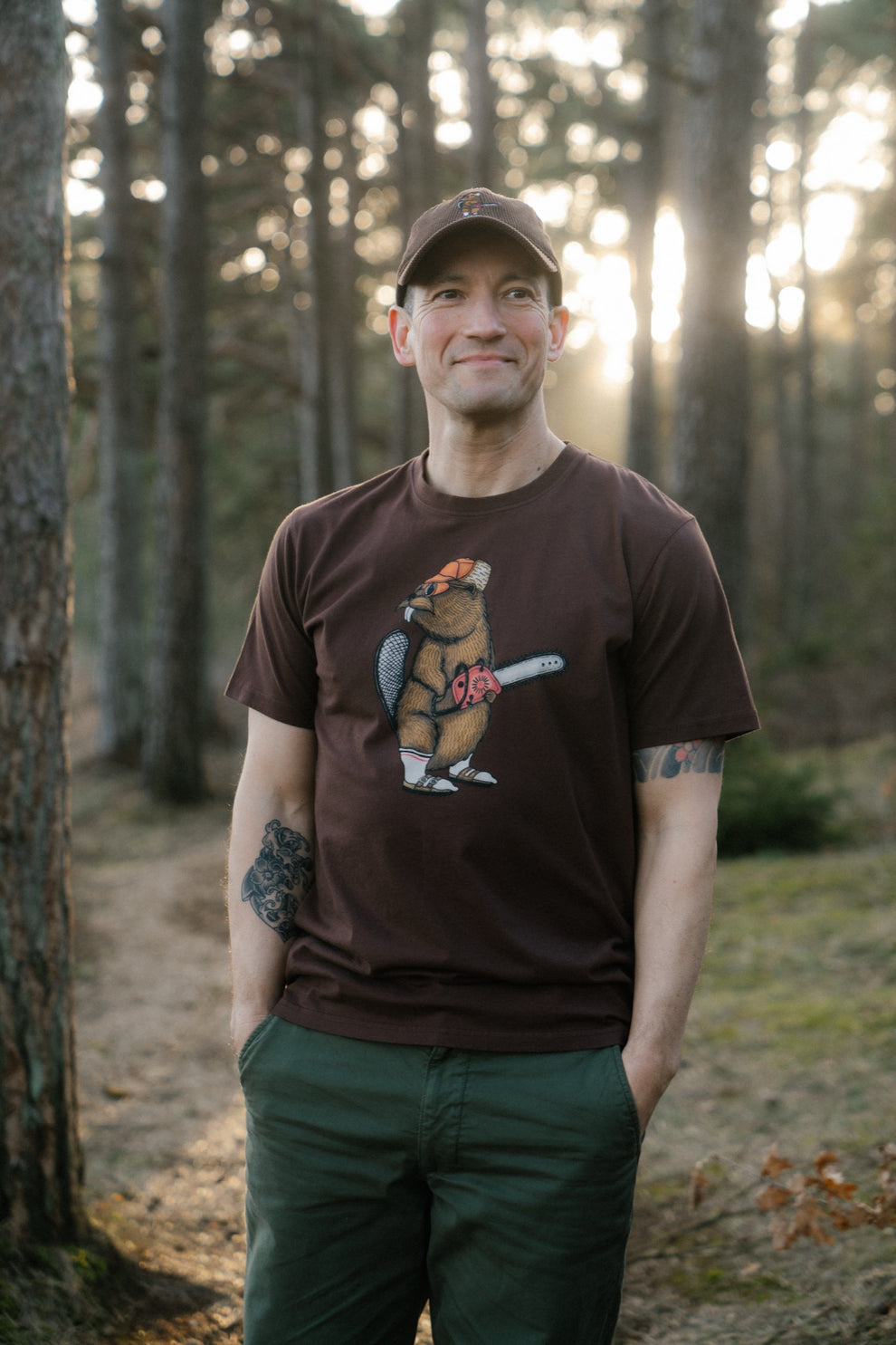 Lakor Lazy Lumber T-Shirt Chicory Coffee
