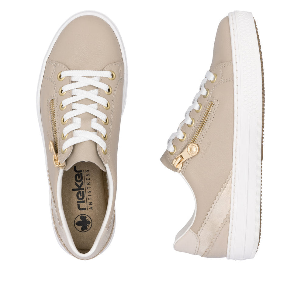 Rieker W Sko Beige - L5900-62