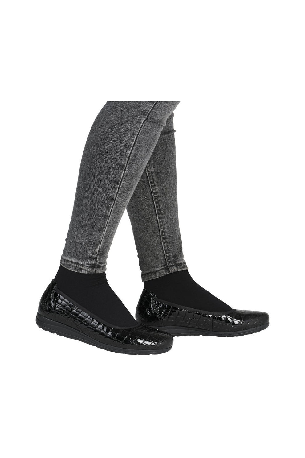 Rieker W Sko Black - L9350-01
