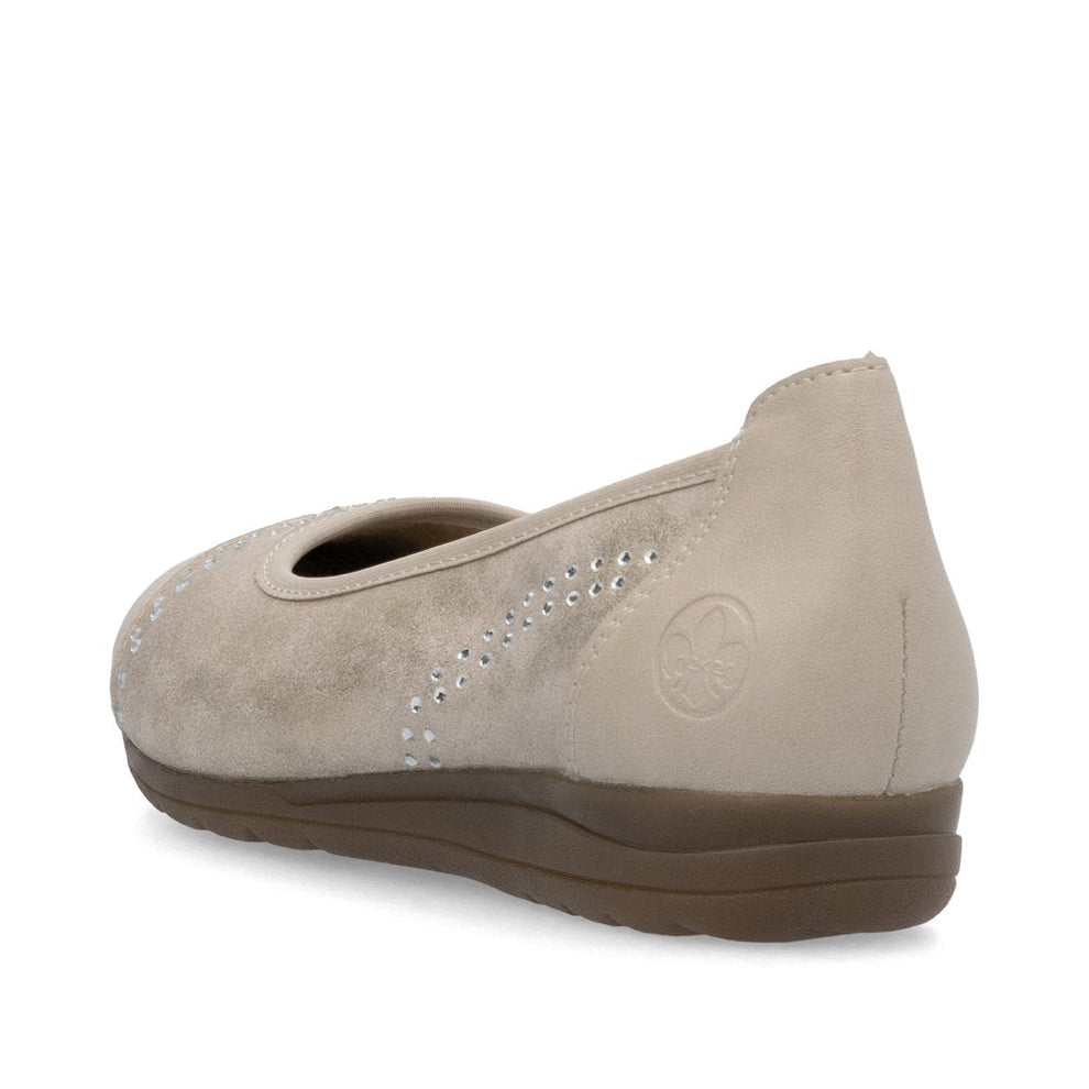 Rieker W Sko Beige - L9353-62