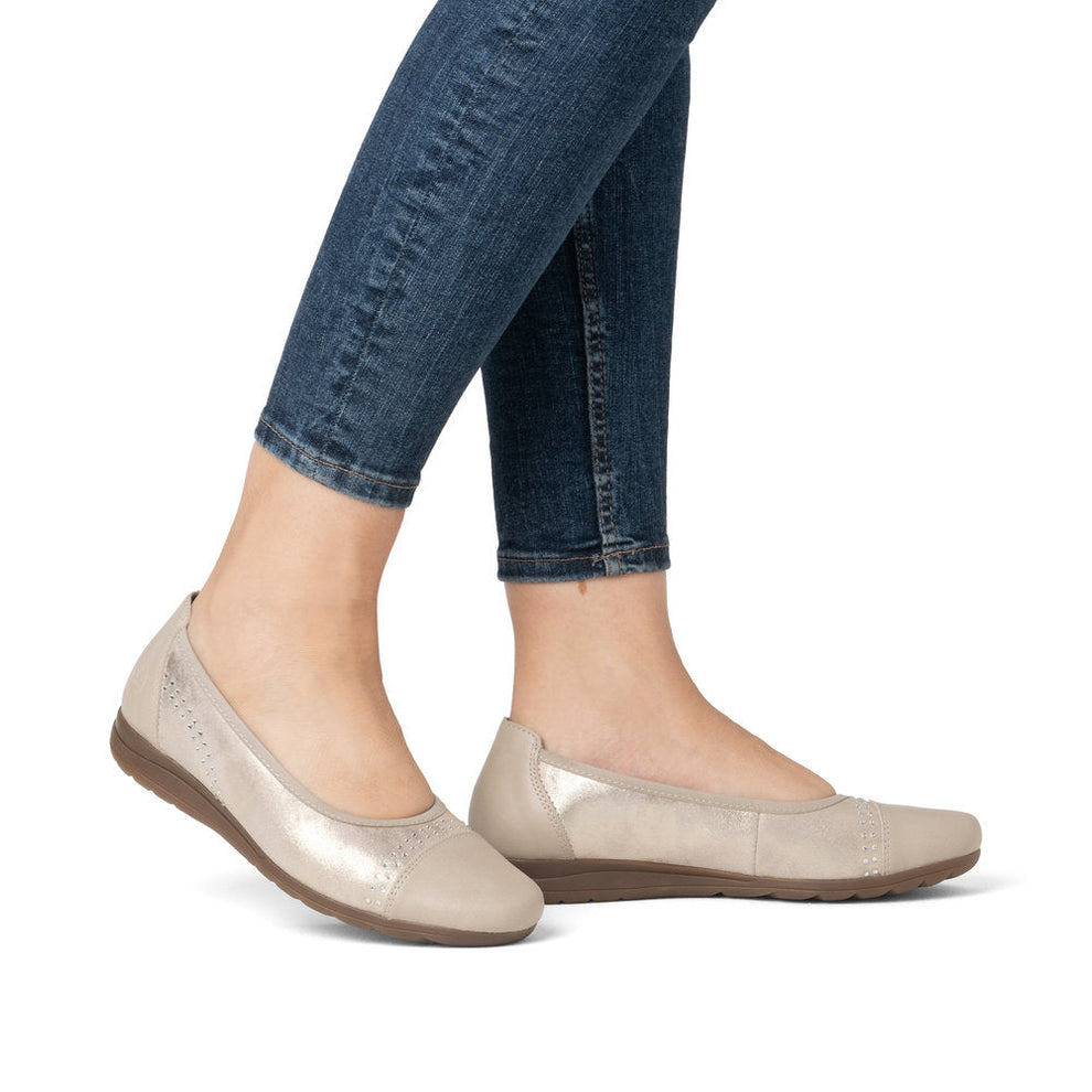Rieker W Sko Beige - L9353-62