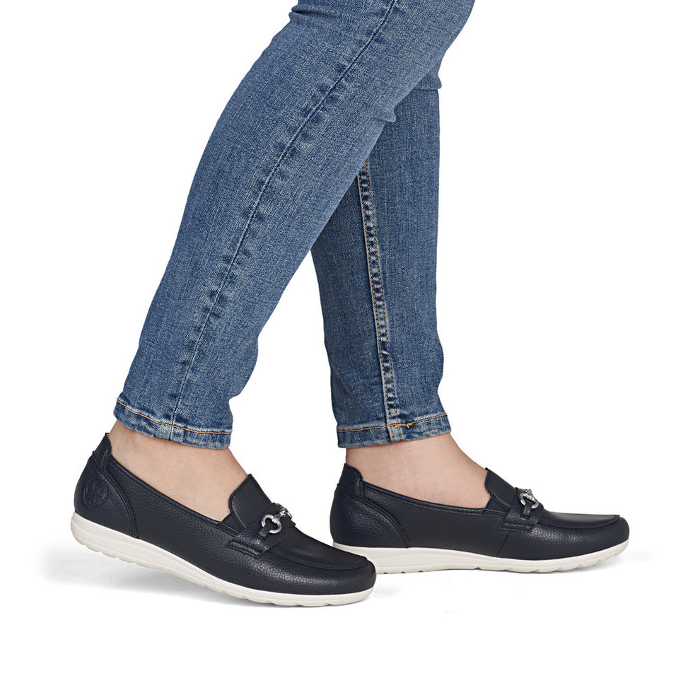 Rieker W Sko Blue - L9355-14