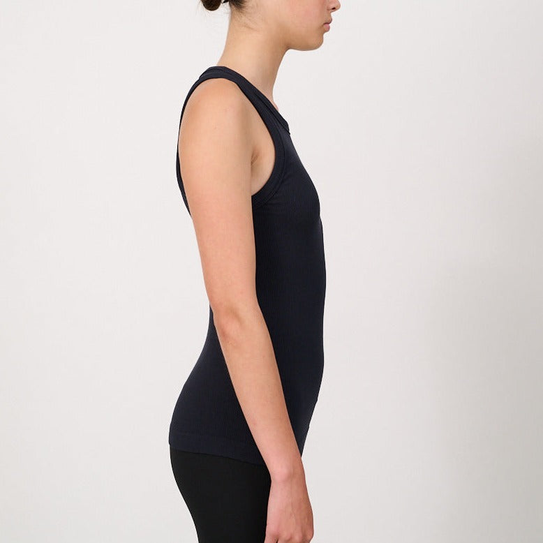 Lune Active W Maia Micromodal Soft Rib Tank Black