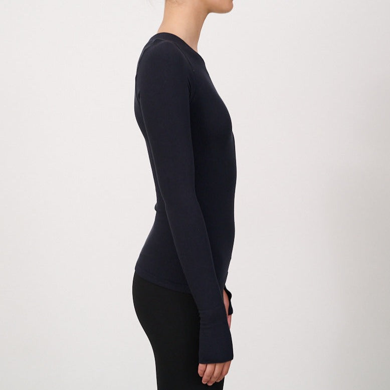 Lune Active W Maia Micromodal Soft Rib Longsleeve Black