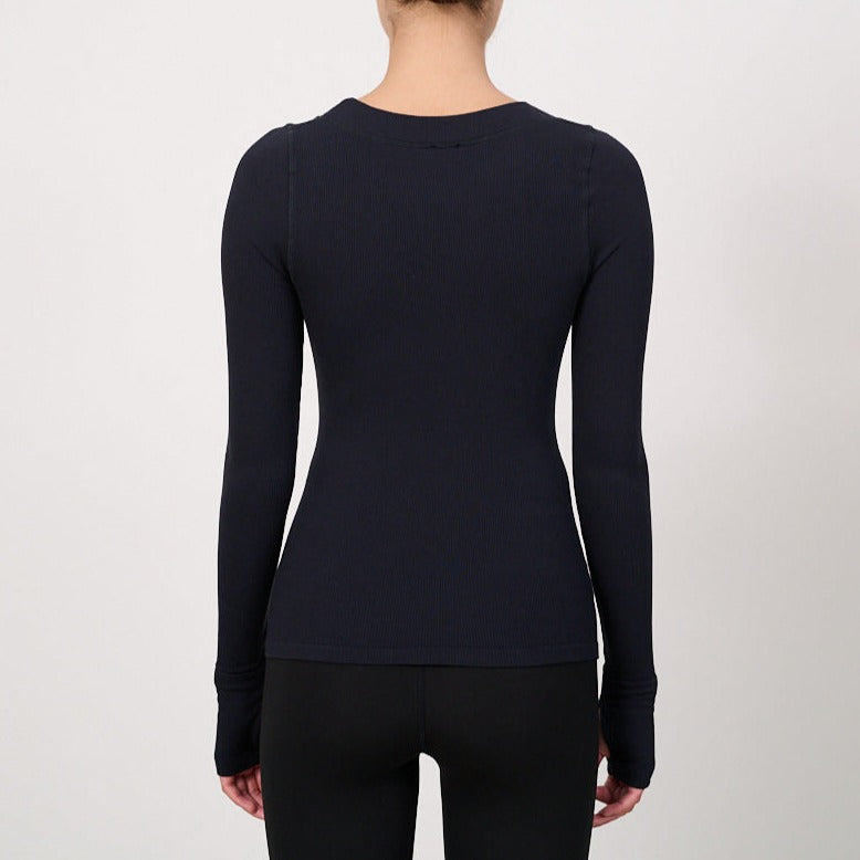 Lune Active W Maia Micromodal Soft Rib Longsleeve Black