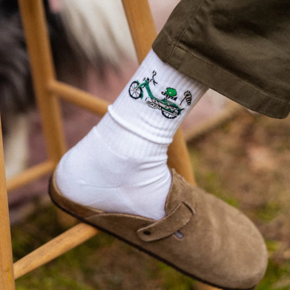 LAKOR Forest Maxi Socks White