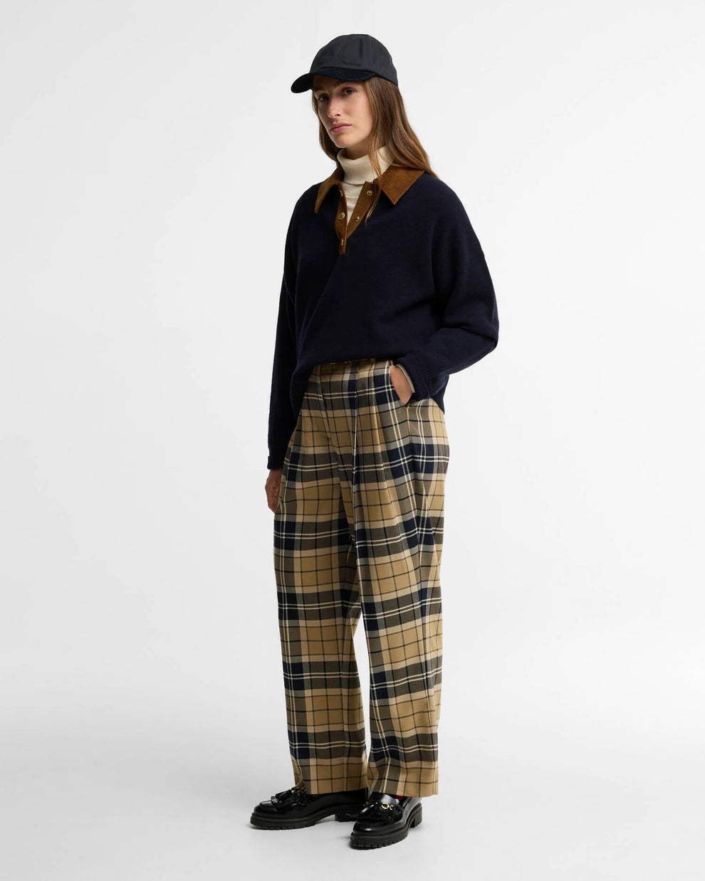 Barbour W Ravenshill Knitted Jumper Navy