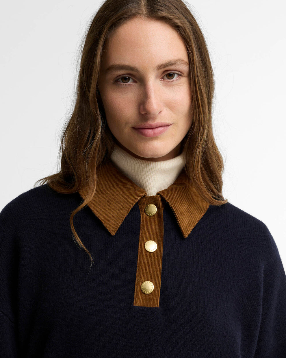 Barbour W Ravenshill Knitted Jumper Navy