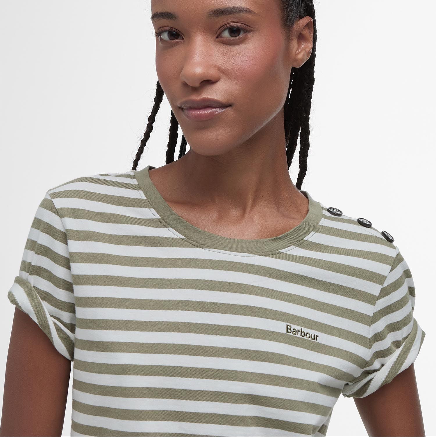 Barbour W Ferryside Top Dusky Green