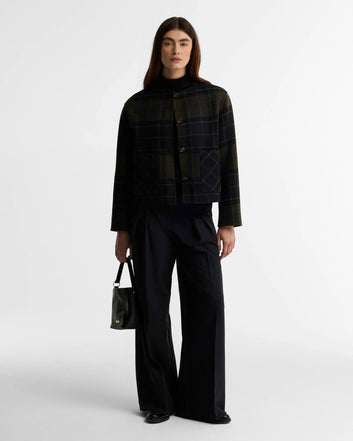 Barbour W Marlow Overshirt Shadow Classic Tartan