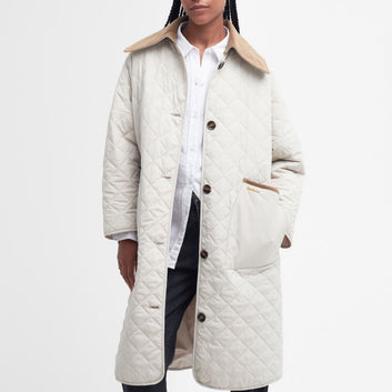 Barbour W Lockton Quilt Frakke Summer Pearl