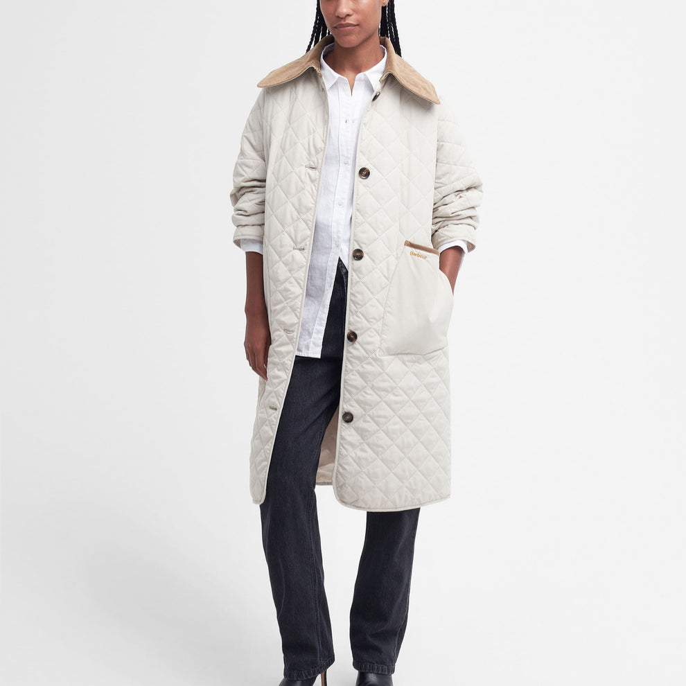 Barbour W Lockton Quilt Frakke Summer Pearl