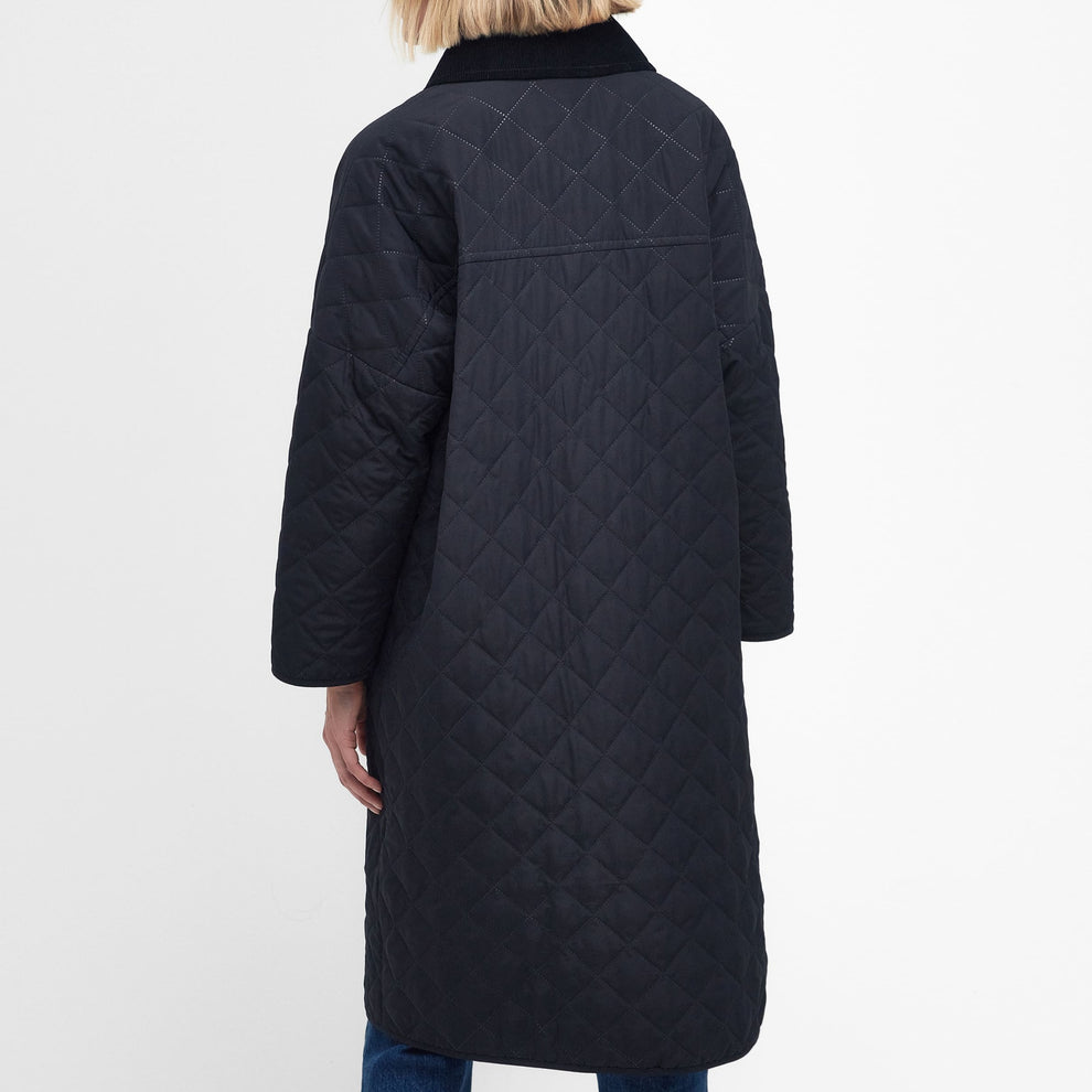 Barbour W Lockton Quilt Frakke Navy