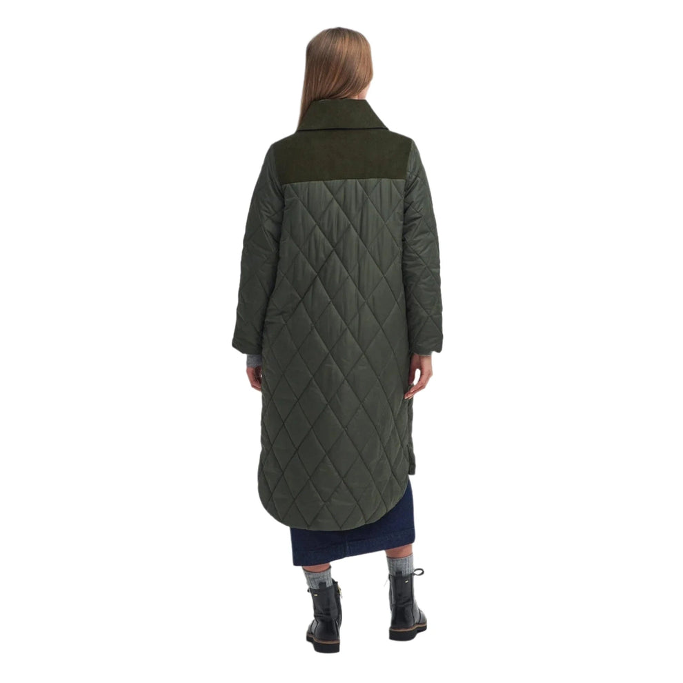 Barbour W Malton Quilt Jakke Olive