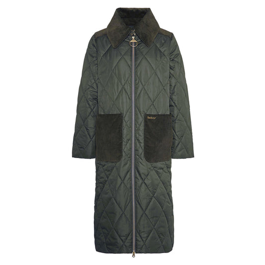 Barbour W Malton Quilt Jakke Olive
