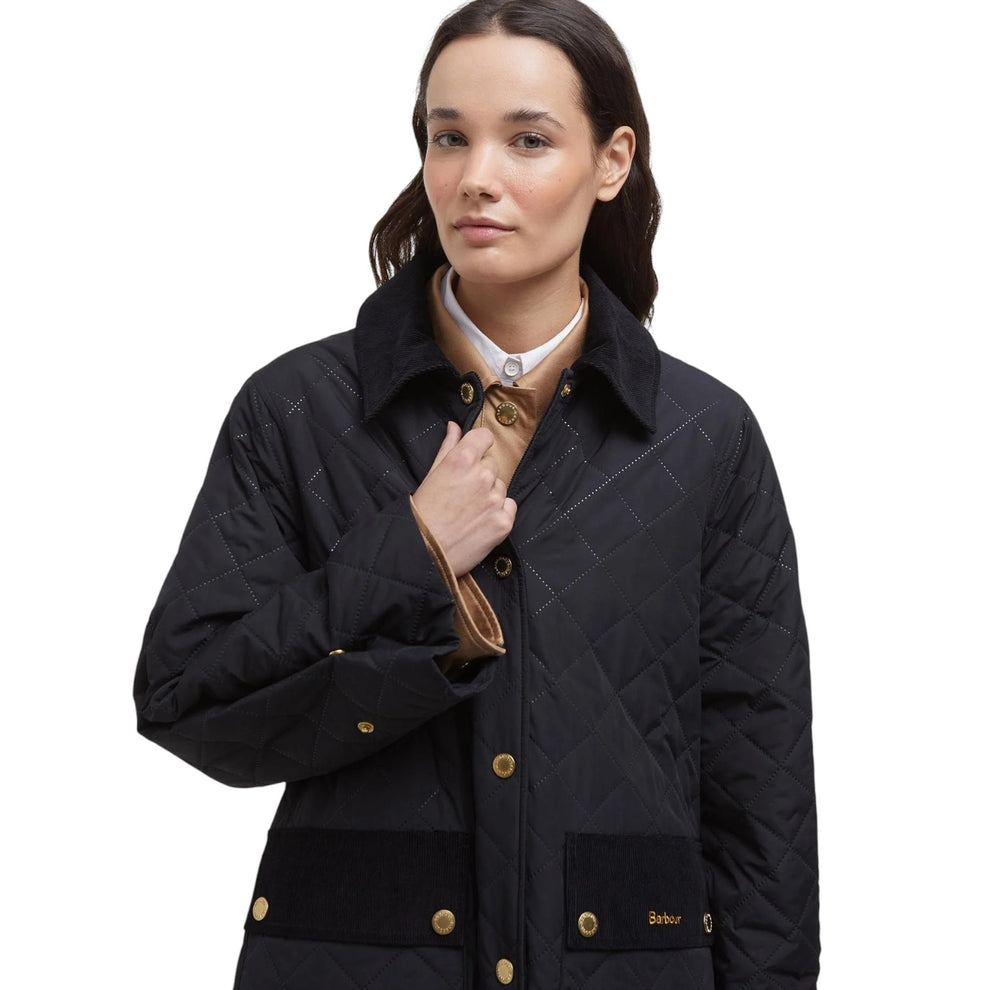 Barbour W Corinne Quilt Black