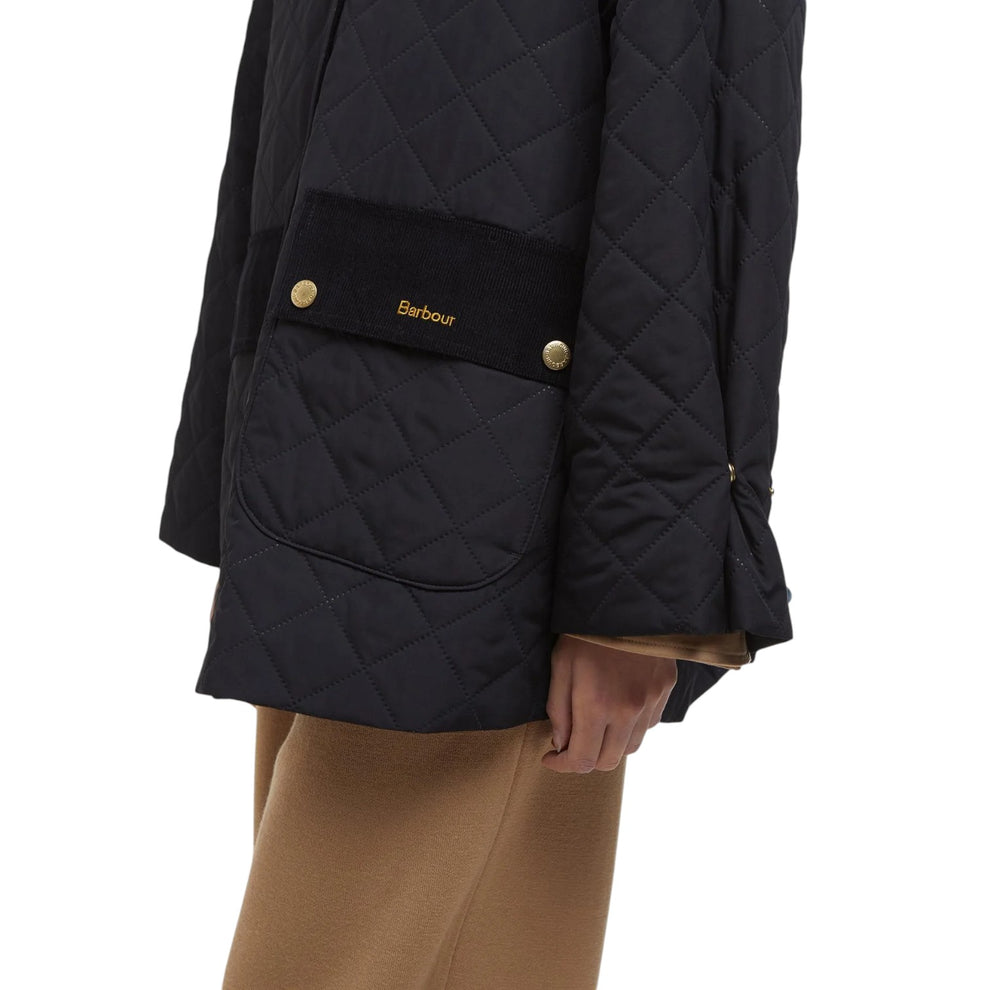 Barbour W Corinne Quilt Black