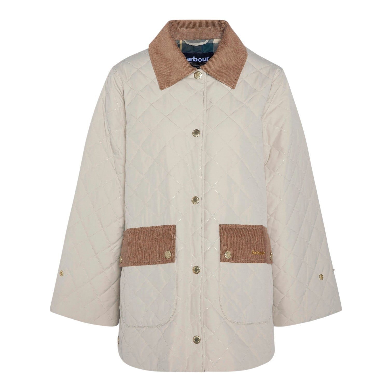 Barbour W Corinne Quilt Light Sand Safari