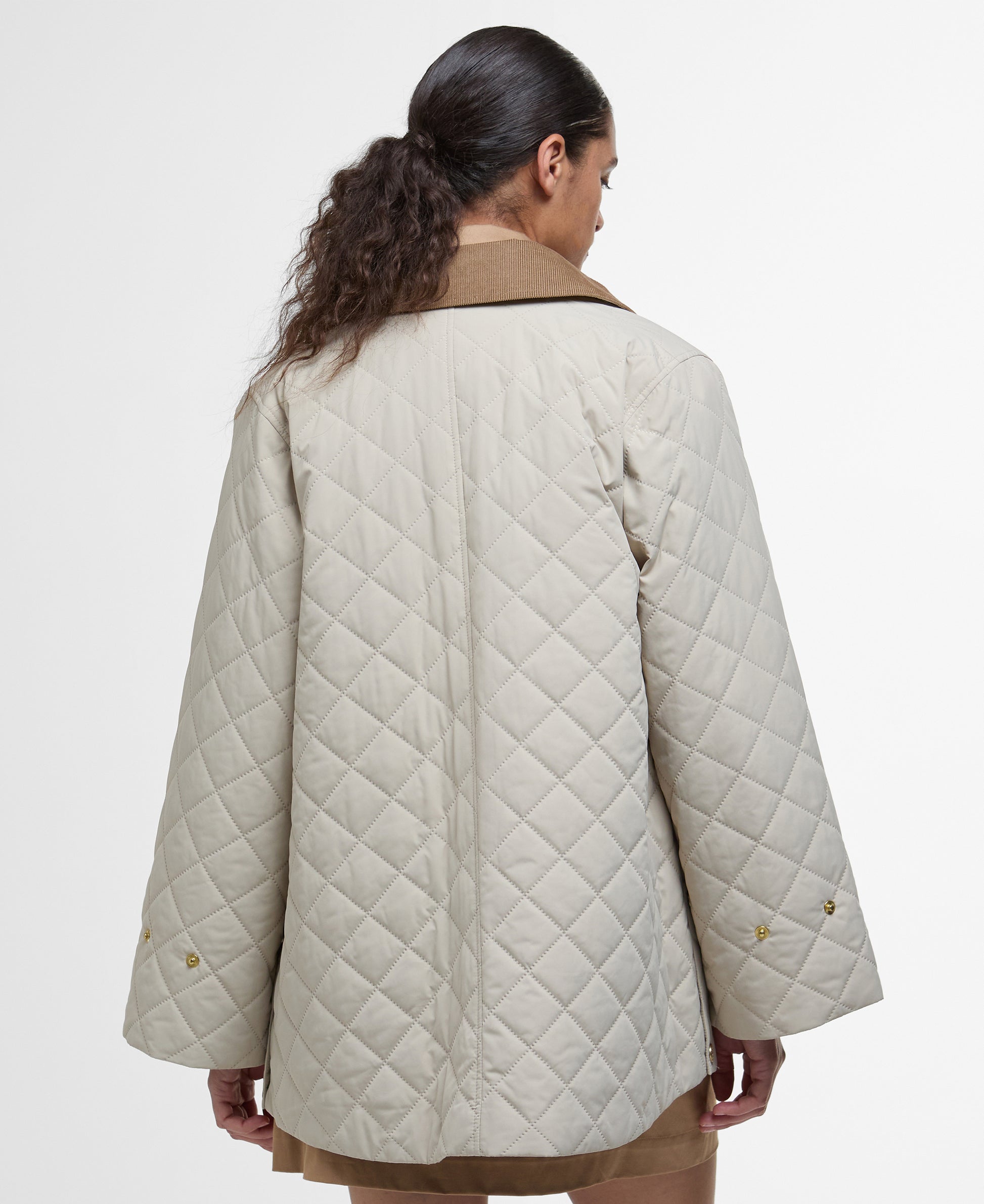 Barbour W Corinne Quilt Light Sand Safari