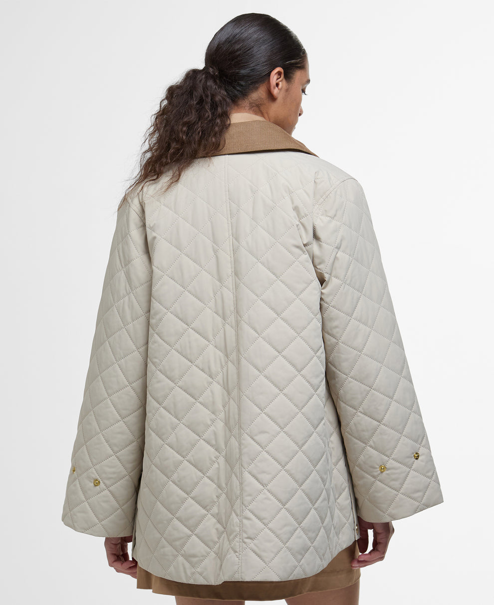 Barbour W Corinne Quilt Light Sand Safari