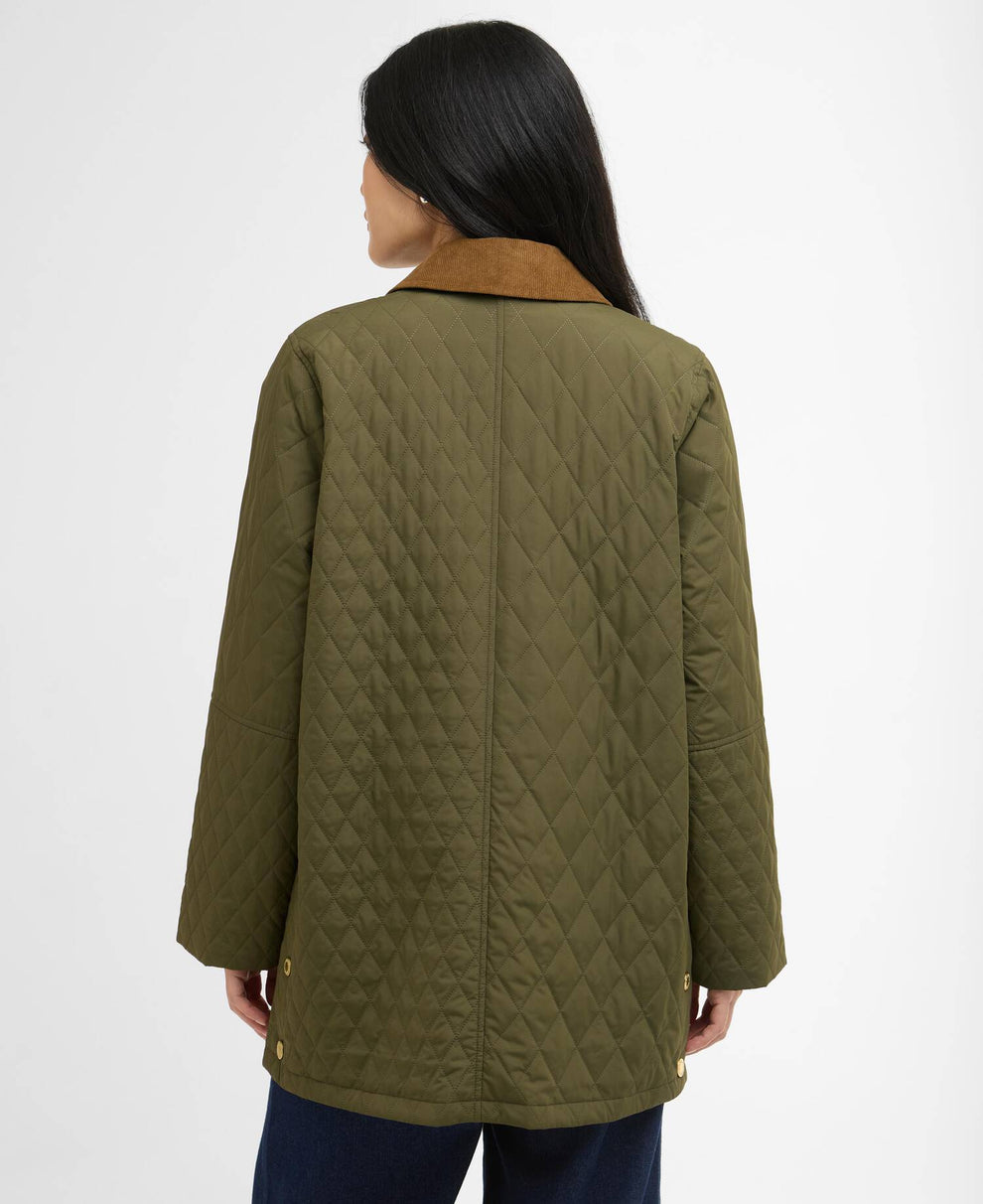 Barbour W Goldmire Quilt Jakke Ivy Green /Ancient
