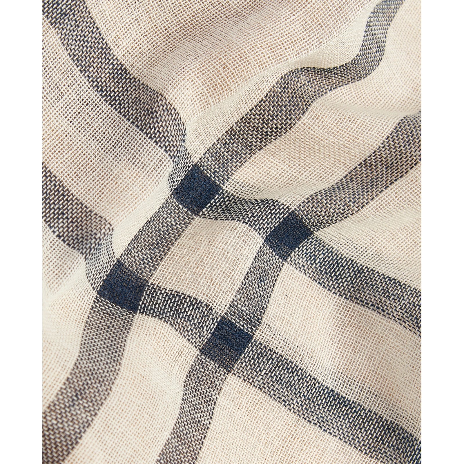 Barbour W Abigail Tartan Scarf White