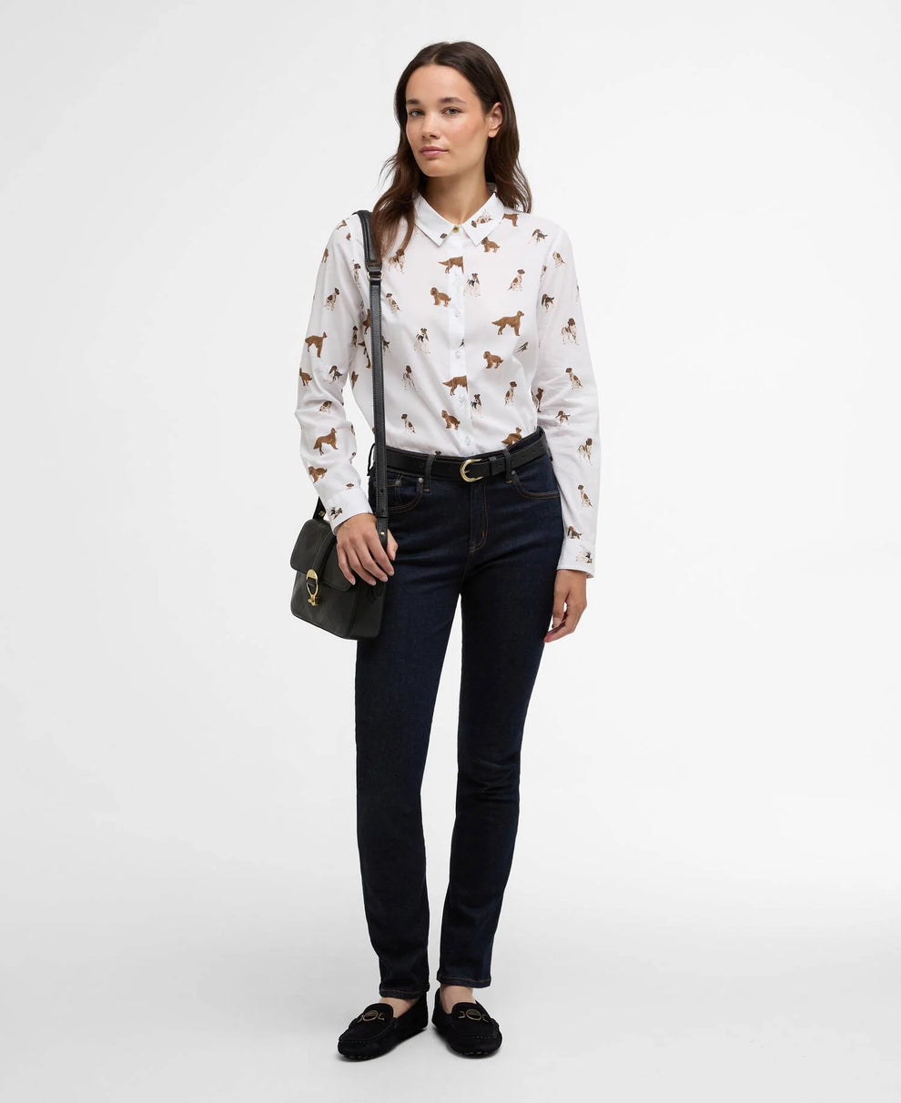 Barbour W Safari Shirt Multi Dog Print