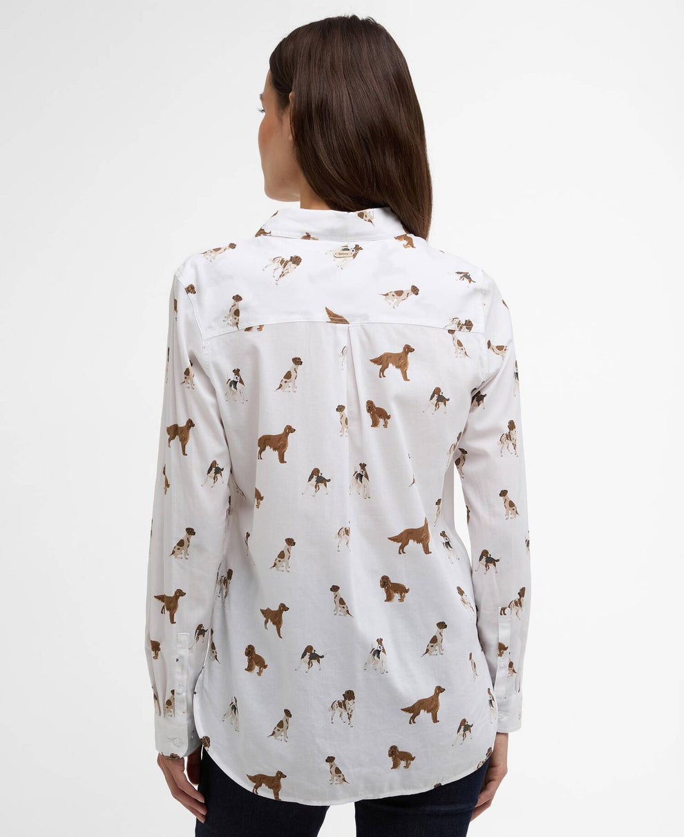 Barbour W Safari Shirt Multi Dog Print