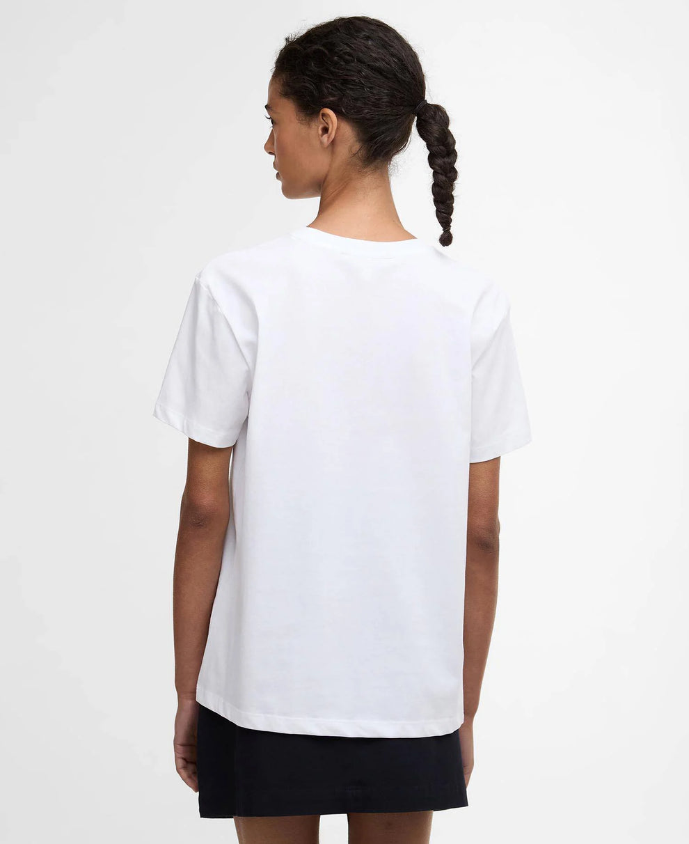 Barbour W Marine T-Shirt White Dame t-shirts