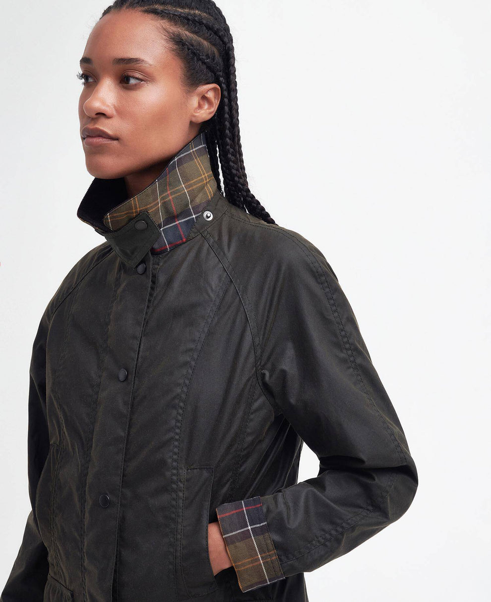 Barbour W Classic Beadnell Wax Jakke Olive