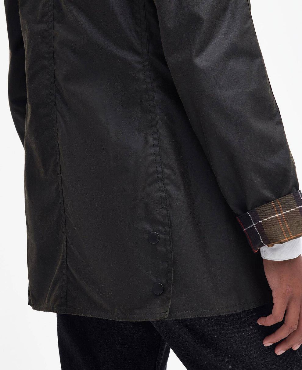 Barbour W Classic Beadnell Wax Jakke Olive