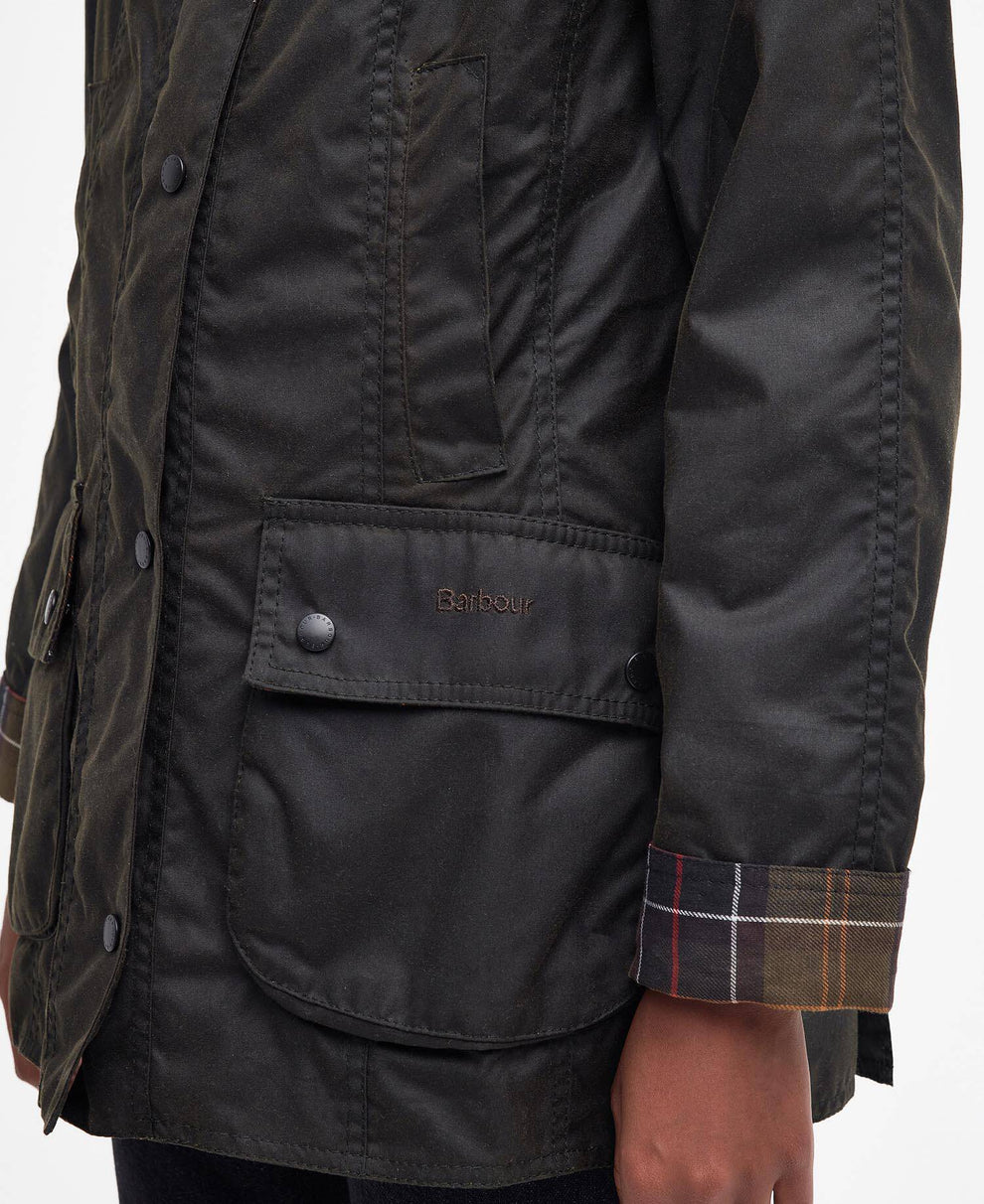Barbour W Classic Beadnell Wax Jakke Olive