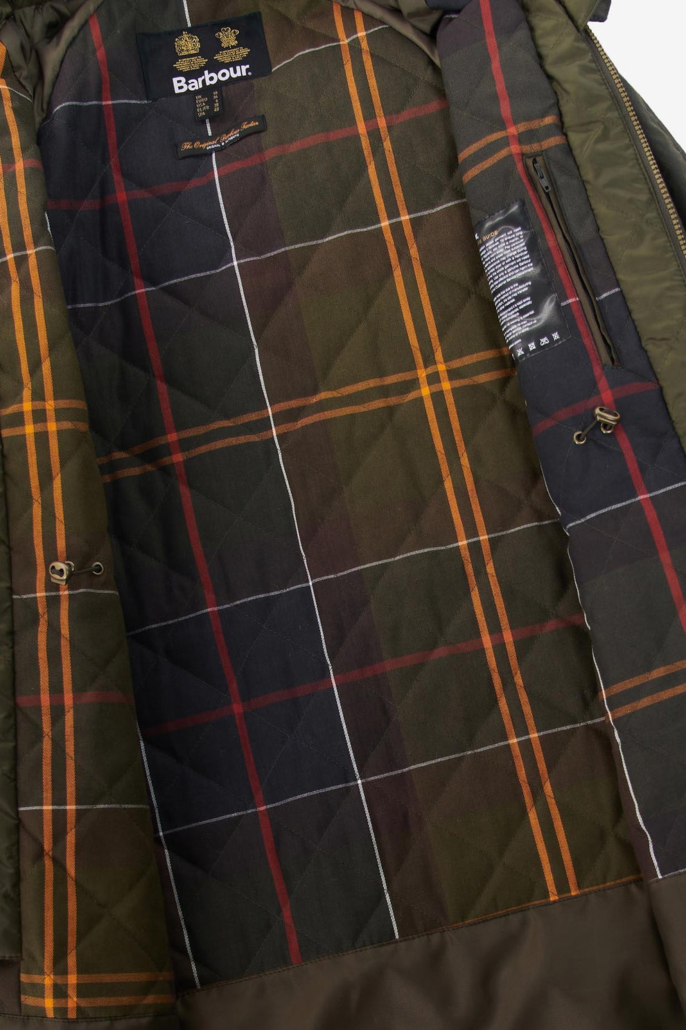 Barbour W Long Cannich Wax Olive