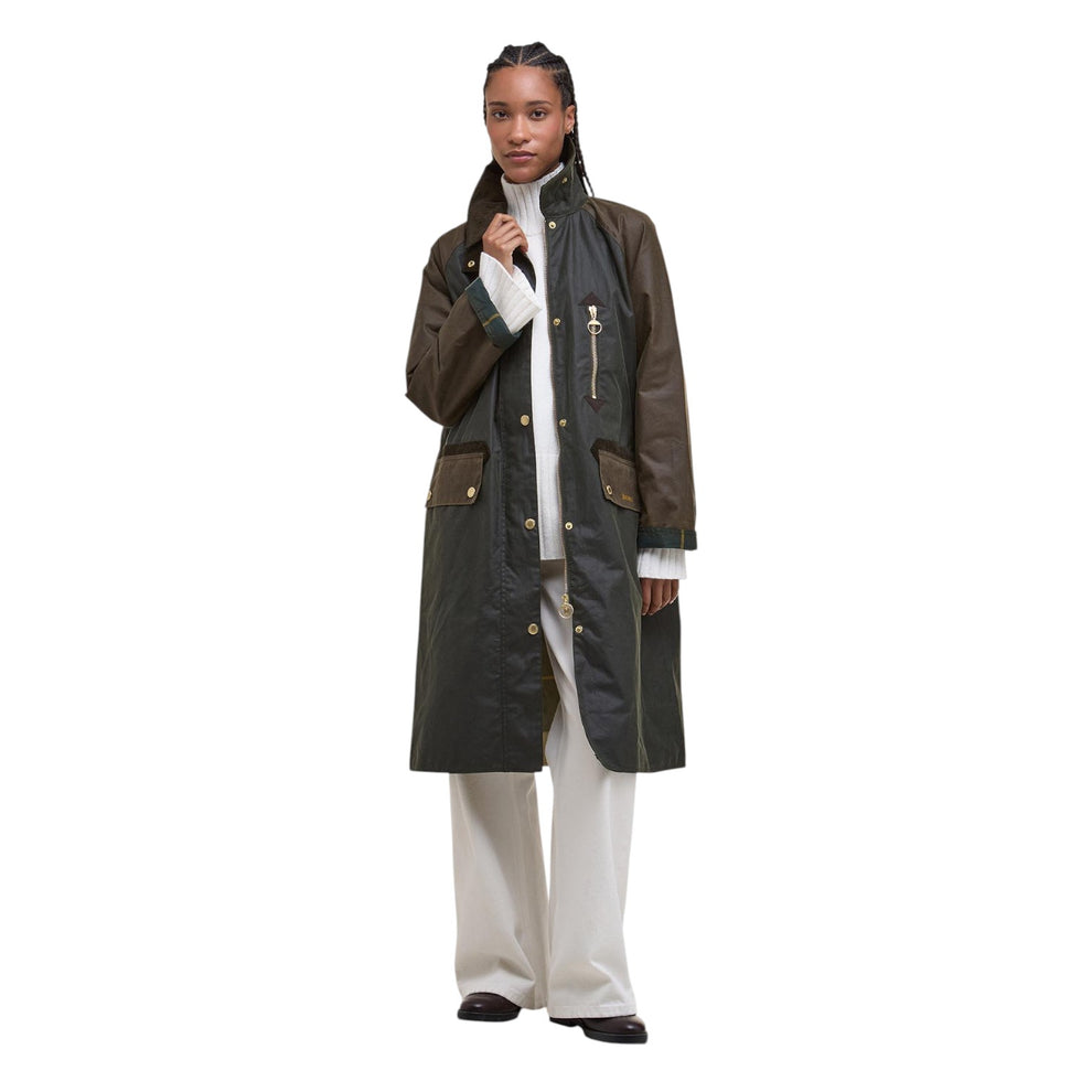 Barbour Evette Wax Jacket Olive