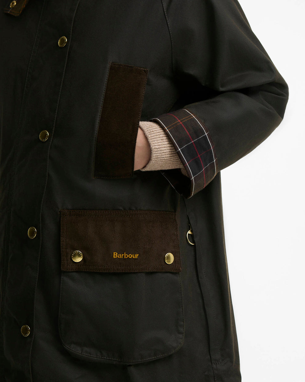 Barbour W Icons Modern Beaufort Wax Olive