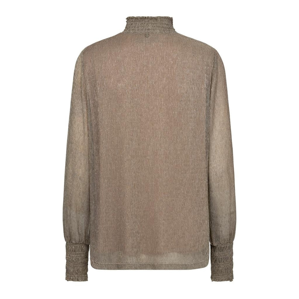 Mos Mosh W Ximena Glam LS Blouse Mourning Dove
