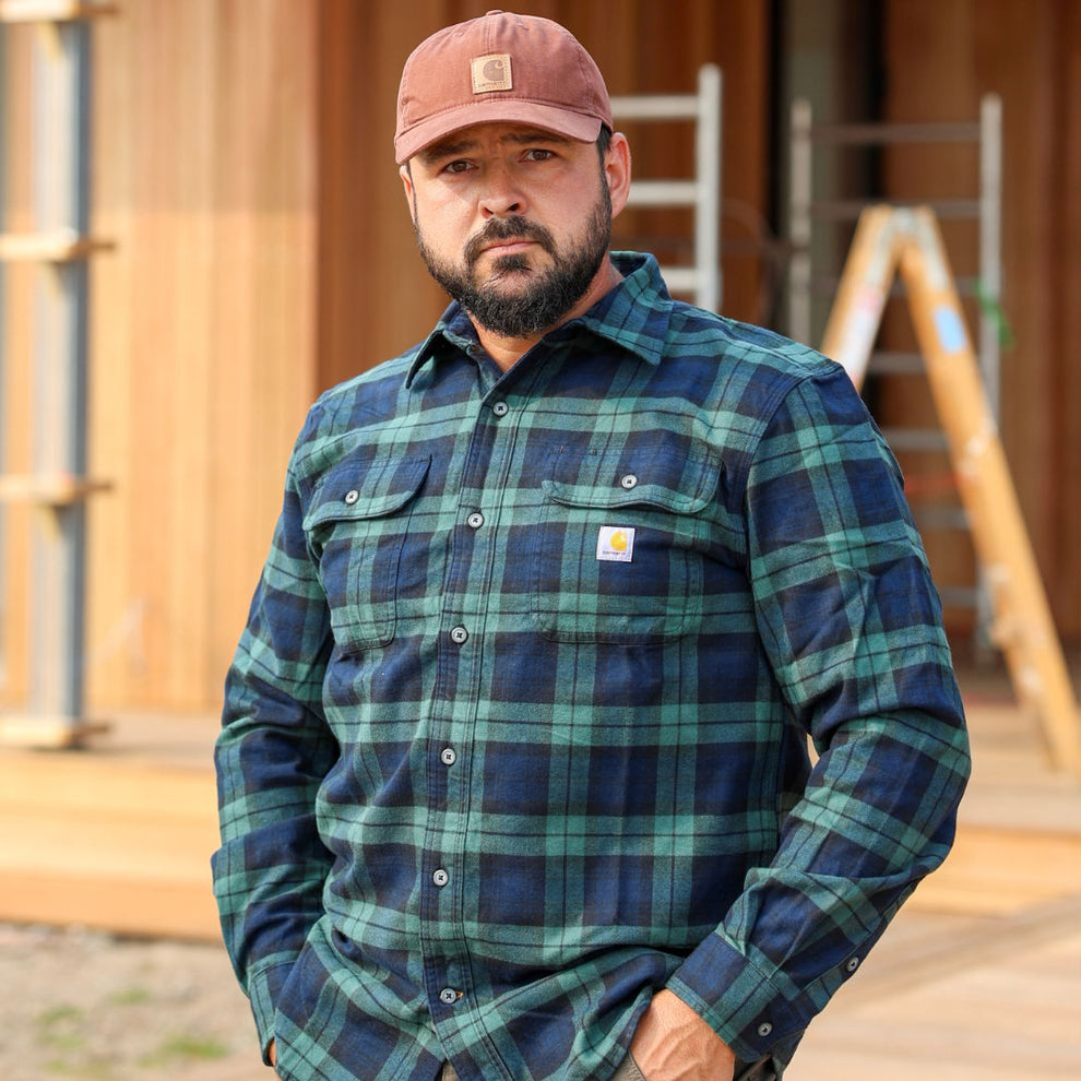 Carhartt M Loose Fit Heavyweight Flannel LS Plaid Shirt