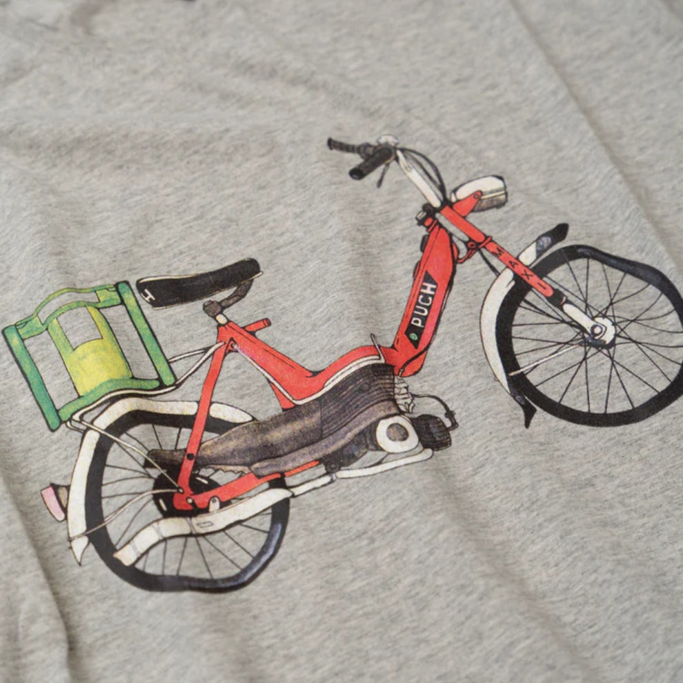 Lakor U Red Puch T-Shirt Light Grey Melange